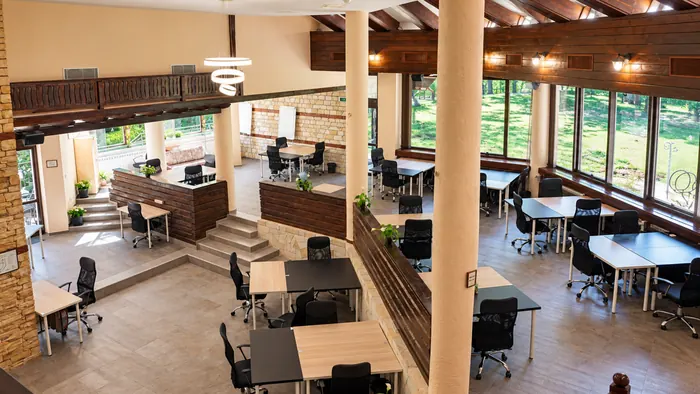 Coworking пространството — общ изглед